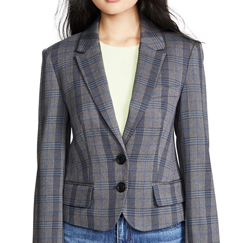 Marissa Webb Plaid Blazer